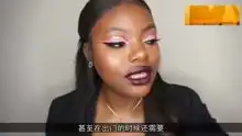 非洲黑人美女坚持涂口红10年,将嘴唇放大100倍后,画面让人
